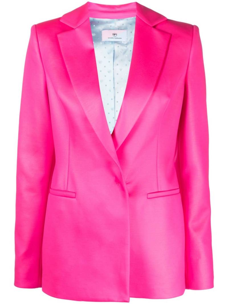 Chiara Ferragni shine-finish blazer - Pink von Chiara Ferragni