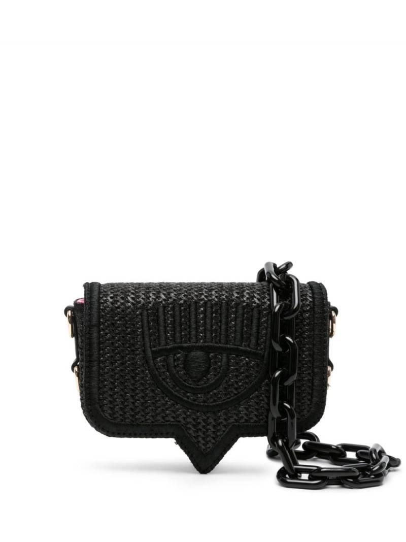 Chiara Ferragni small Eyelike crossbody bag - Black von Chiara Ferragni