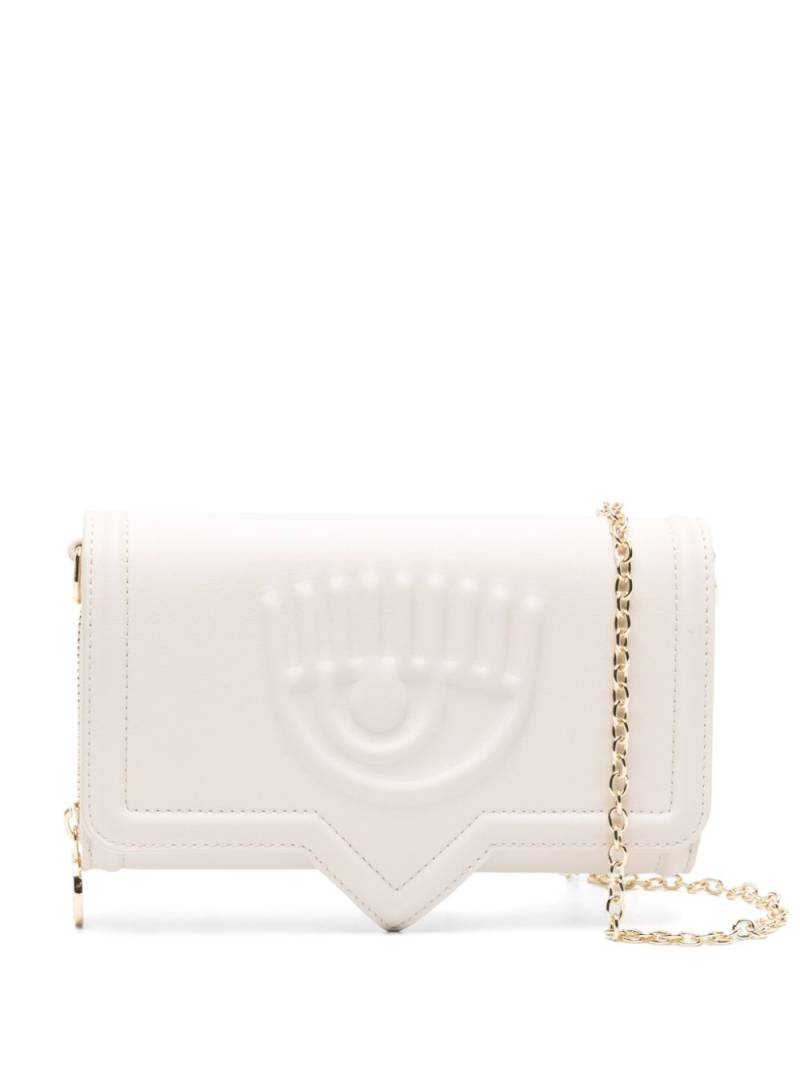 Chiara Ferragni small Eyelike logo-embossed crossbody bag - Neutrals von Chiara Ferragni