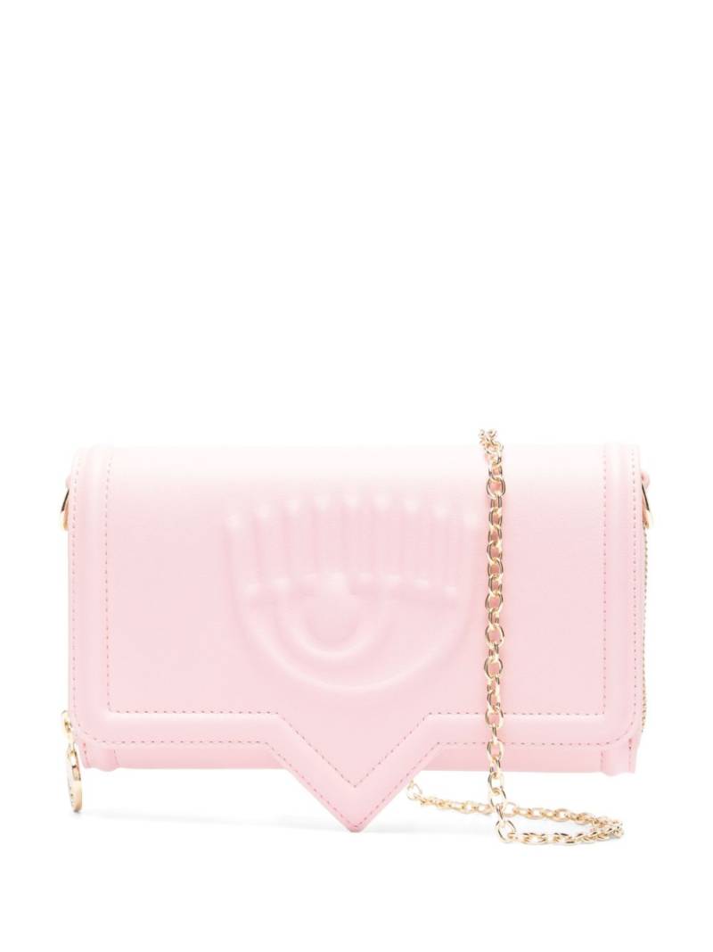 Chiara Ferragni small Eyelike logo-embossed crossbody bag - Pink von Chiara Ferragni