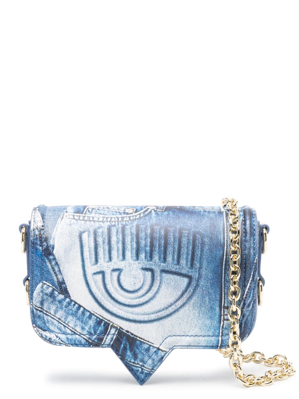 Chiara Ferragni small Eyelike shoulder bag - Blue von Chiara Ferragni