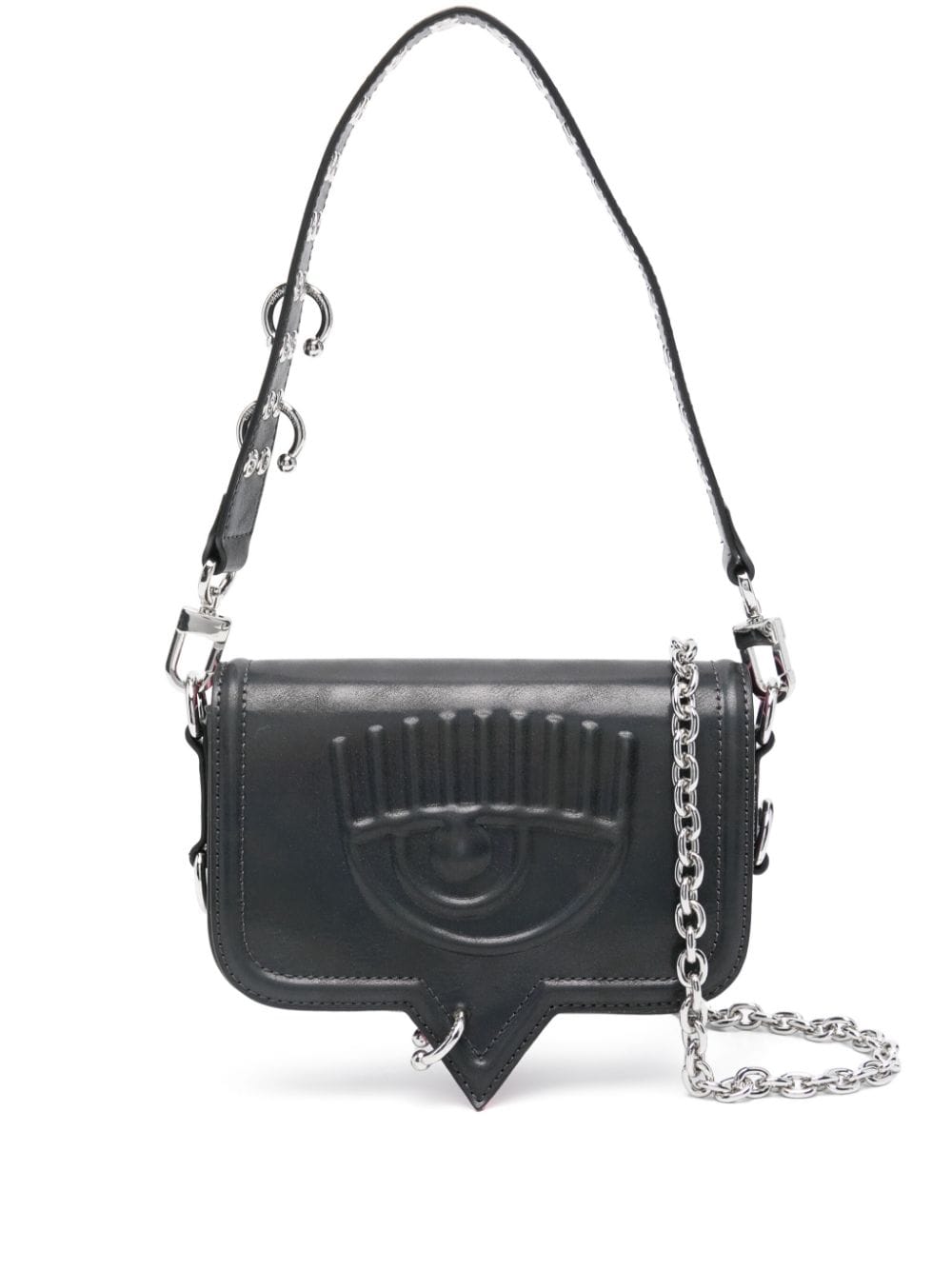 Chiara Ferragni small Piercing Eyelike shoulder bag - Black von Chiara Ferragni