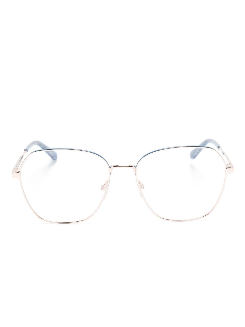 Chiara Ferragni square-frame glitter glasses - Gold von Chiara Ferragni