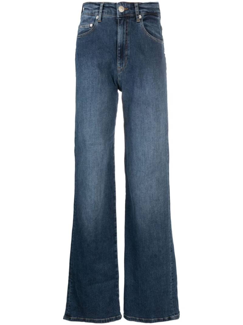 Chiara Ferragni star-embroidered straight-leg jeans - Blue von Chiara Ferragni