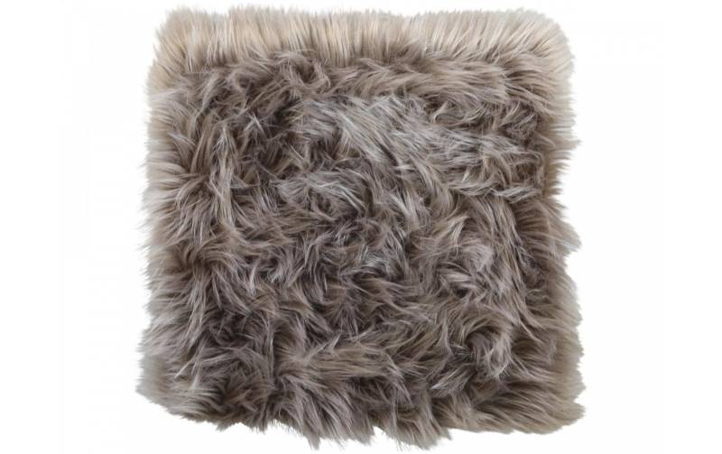 Chic Living Fellteppich »Sitzkissen Pelzimitat, Mokka«, quadratisch, - mm Höhe von Chic Living