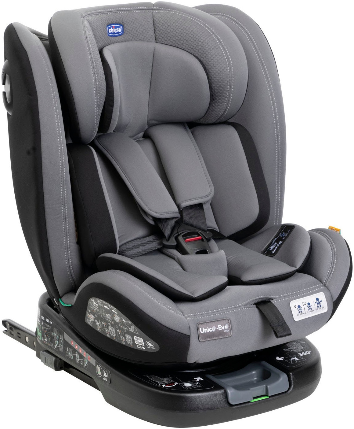Chicco Autokindersitz »Unico Evo i-Size, Grey Black«, ISOFIX-Befestigung Chicco Autokindersitz »Unico Evo i-Size, Grey Black«, ISOFIX-Befestigung von Chicco