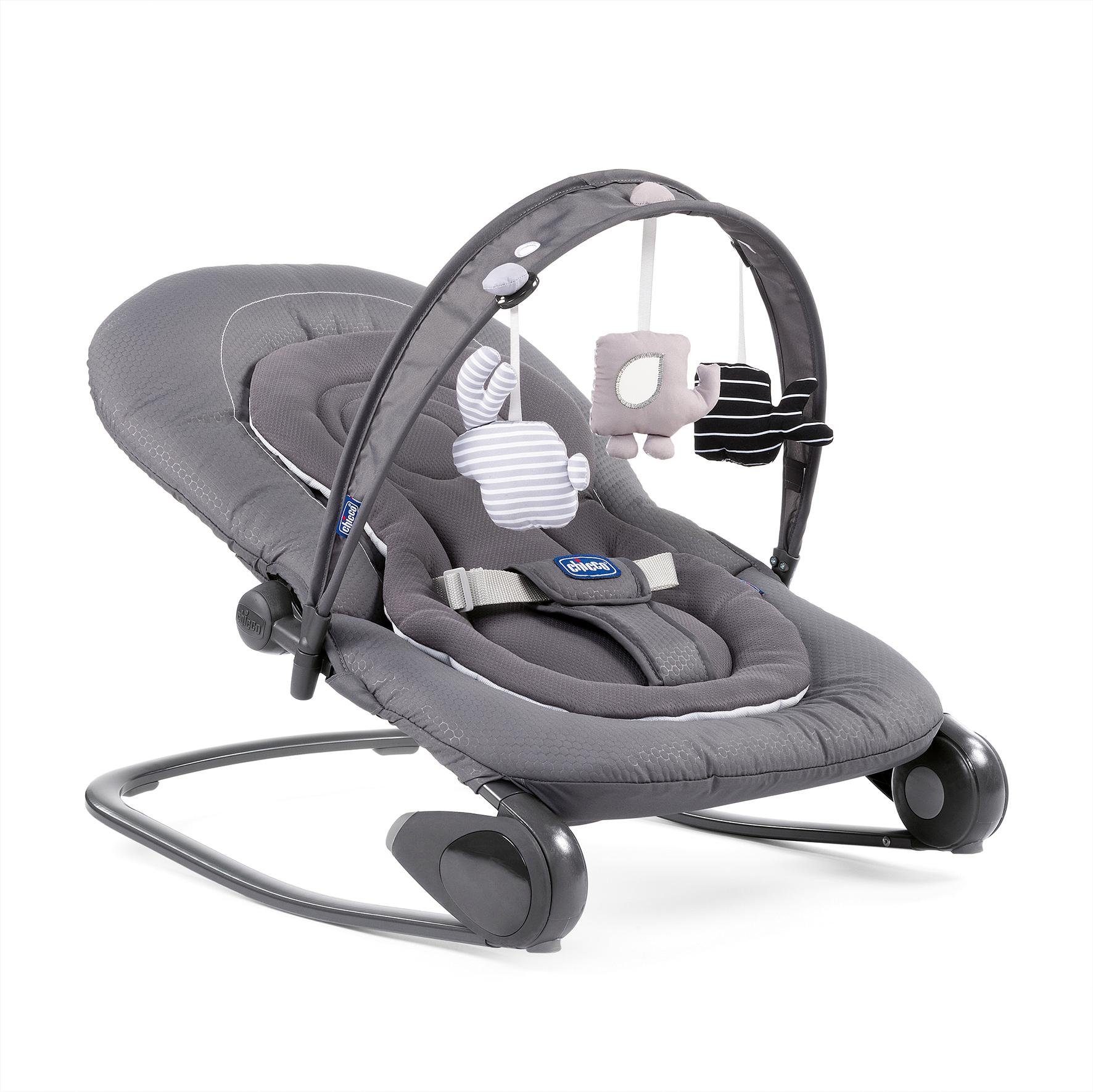 Chicco Babywippe »Hoopla, Moon Grey«, bis 18 kg, mit Spielbogen von Chicco