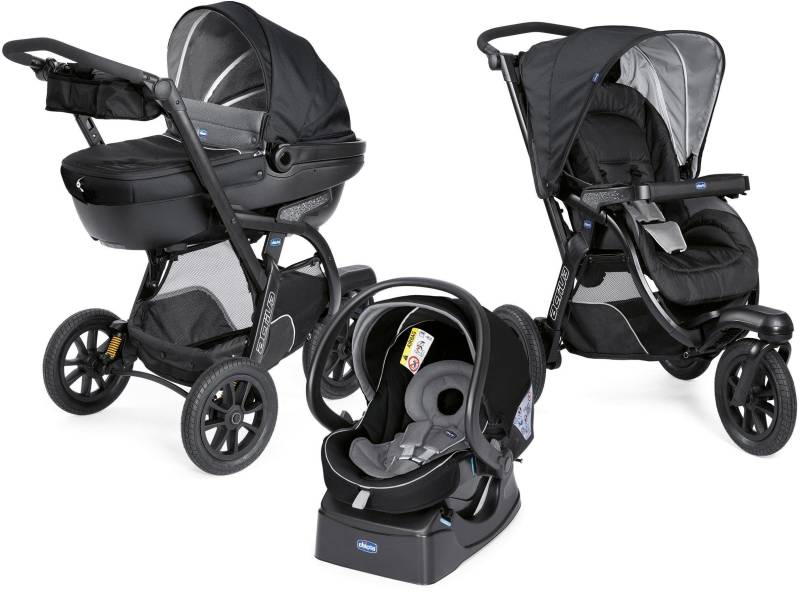 Chicco Kombi-Kinderwagen »Trio-System Activ3 Top, Jet Black«, 15 kg von Chicco