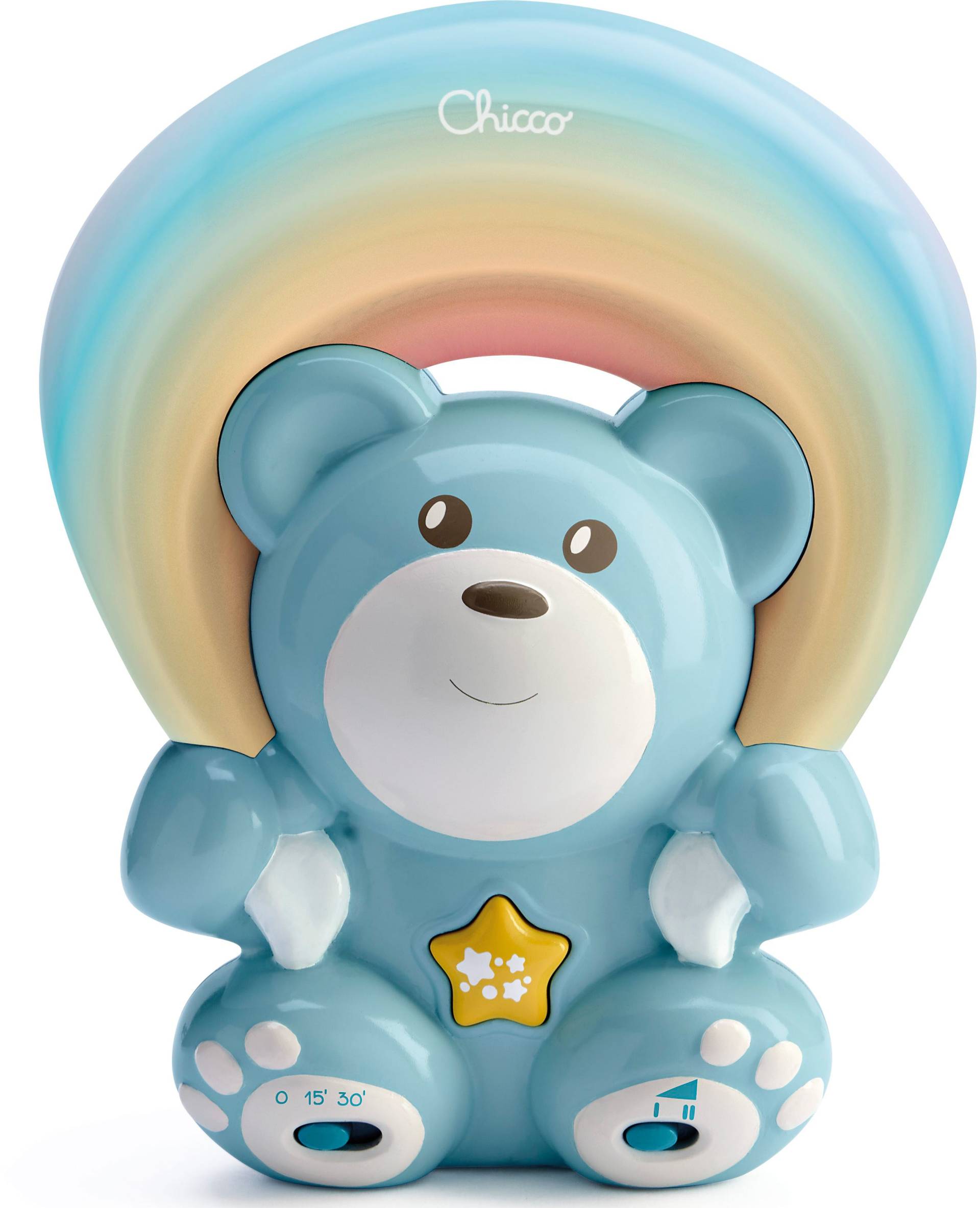 Chicco Nachtlicht »Regenbogenprojektor Bär, Blau«, mit Melodien von Chicco