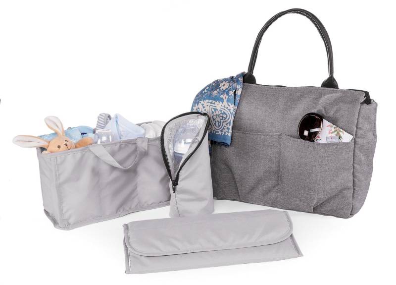 Chicco Wickeltasche »Organizer Bag, Cool Grey«, mit Rucksackfunktion und Wickelunterlage von Chicco