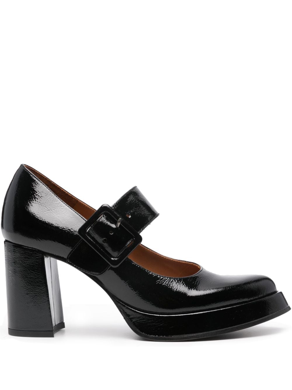 Chie Mihara 80mm Falena patent leather pumps - Black von Chie Mihara