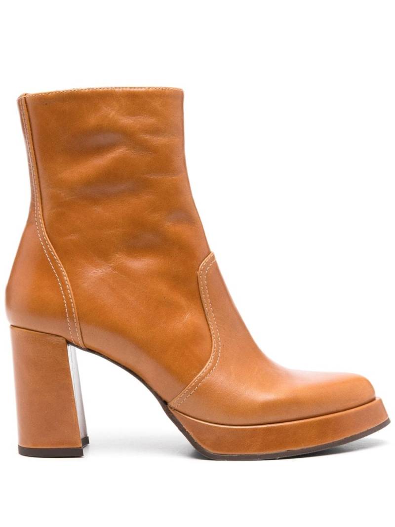 Chie Mihara 90mm Fentu boots - Brown von Chie Mihara