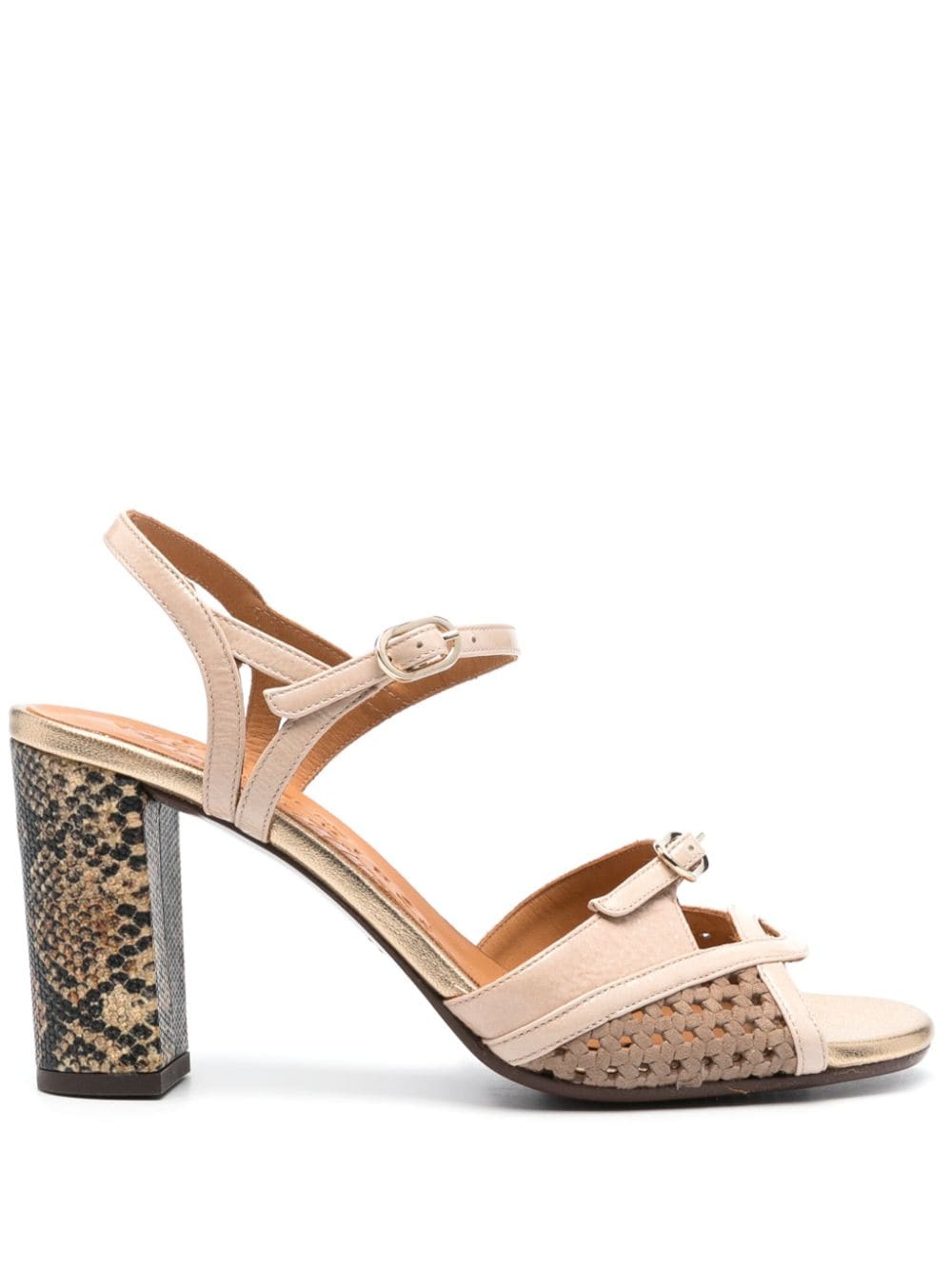 Chie Mihara Bindi 85mm leather sandals - Neutrals von Chie Mihara
