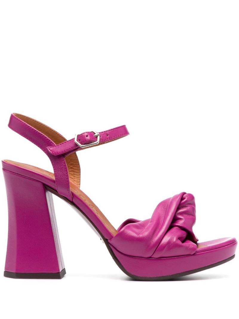 Chie Mihara Contour knot-detail 110mm sandals - Purple von Chie Mihara