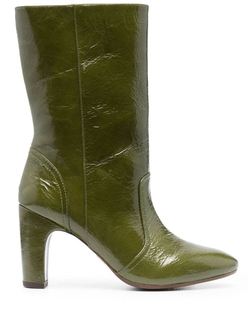 Chie Mihara Eyta 85mm leather boots - Green von Chie Mihara