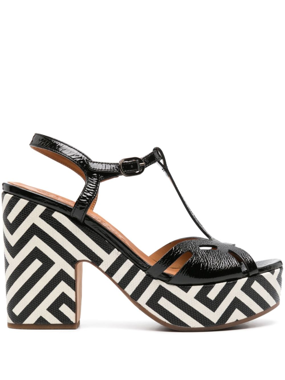 Chie Mihara Jinga 120mm leather sandals - Black von Chie Mihara