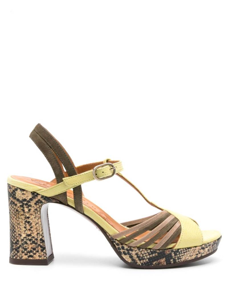 Chie Mihara Kija 70mm leather sandals - Green von Chie Mihara