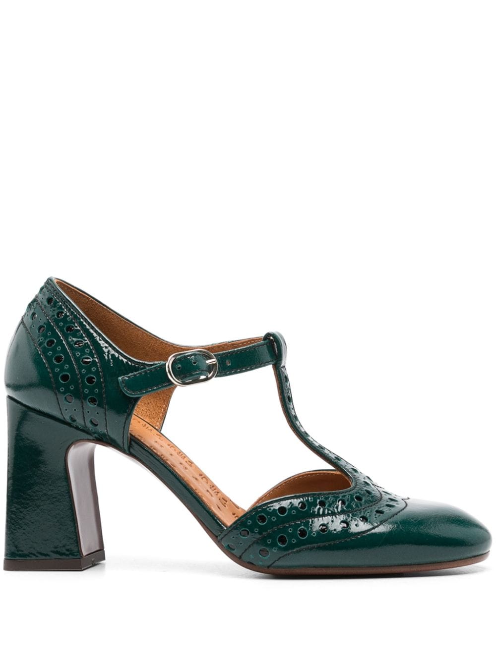 Chie Mihara Mante 70mm leather brogues - Green von Chie Mihara