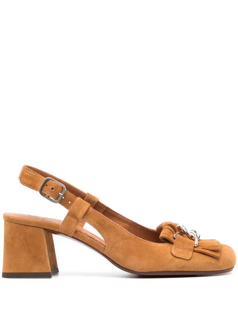 Chie Mihara Mokumoku 60mm leather pumps - Brown von Chie Mihara