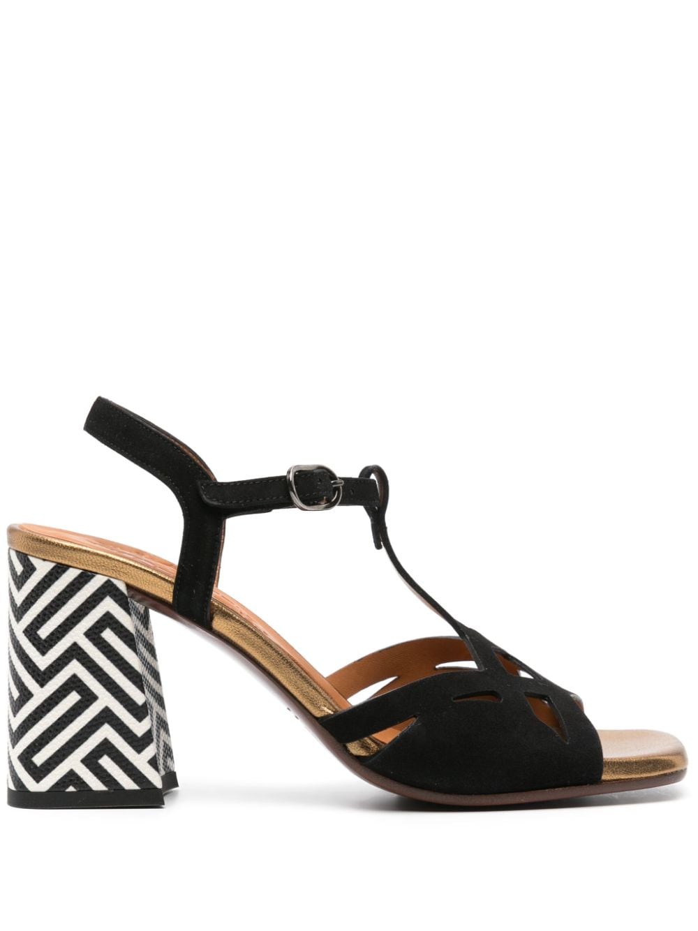 Chie Mihara Plau 90mm leather sandals - Black von Chie Mihara