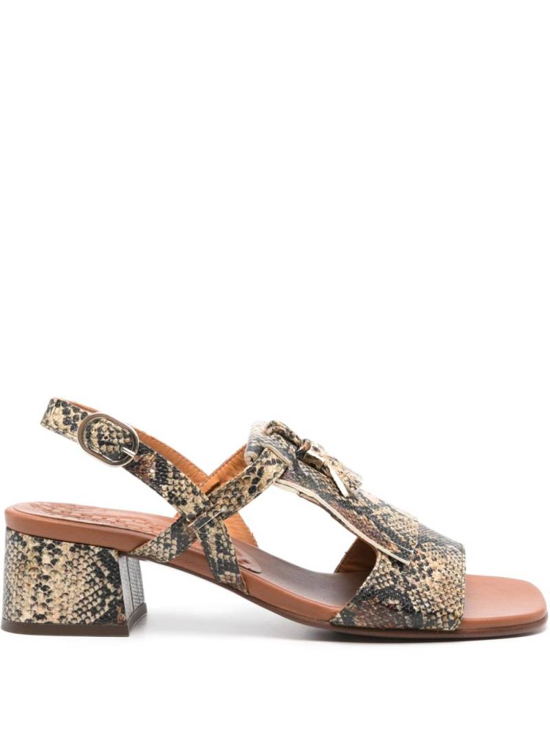 Chie Mihara Quico 50mm leather sandals - Brown von Chie Mihara