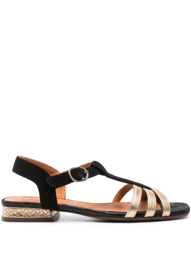 Chie Mihara Tiana suede flat sandals - Black von Chie Mihara