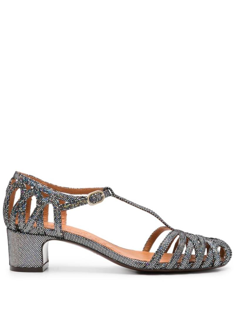 Chie Mihara U-Nenu 50mm caged sandals - Silver von Chie Mihara