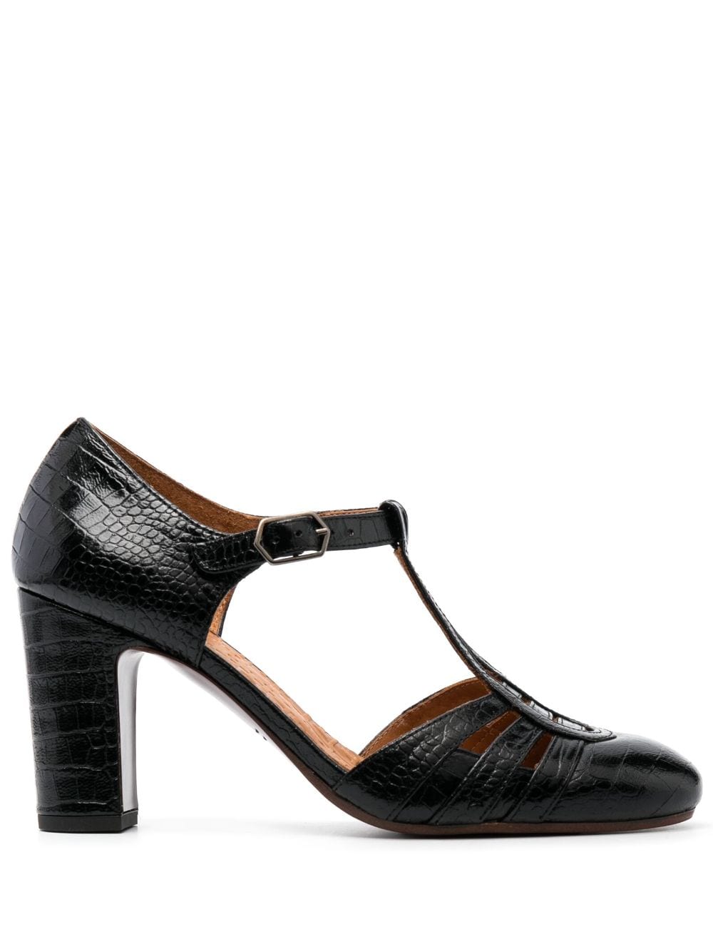 Chie Mihara Wance 90mm strappy leather pumps - Black von Chie Mihara