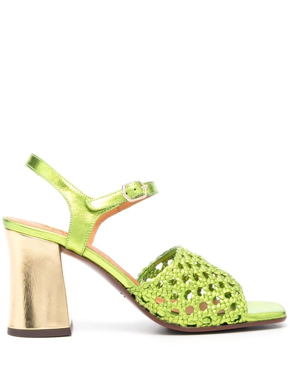 Chie Mihara woven open-toe 90mm sandals - Green von Chie Mihara