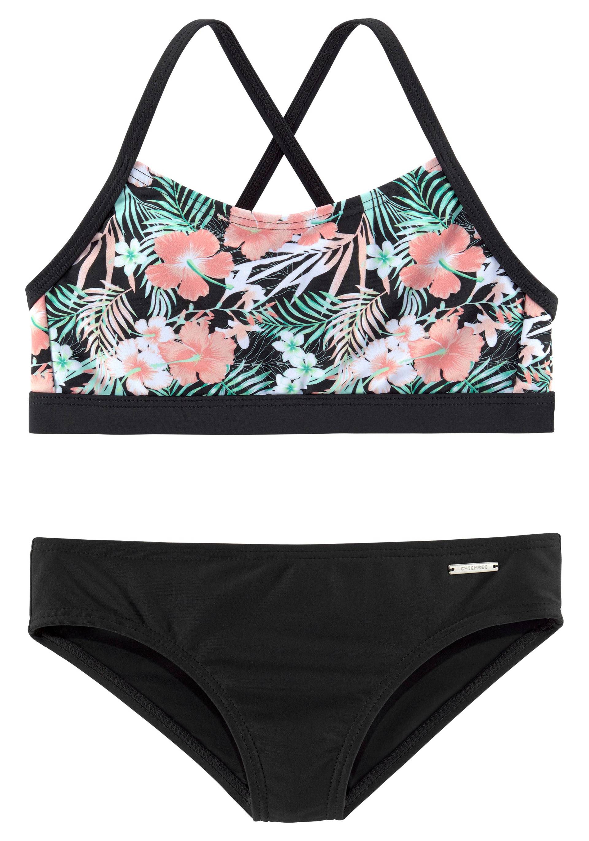 Chiemsee Bustier-Bikini, im tropischen Print von Chiemsee