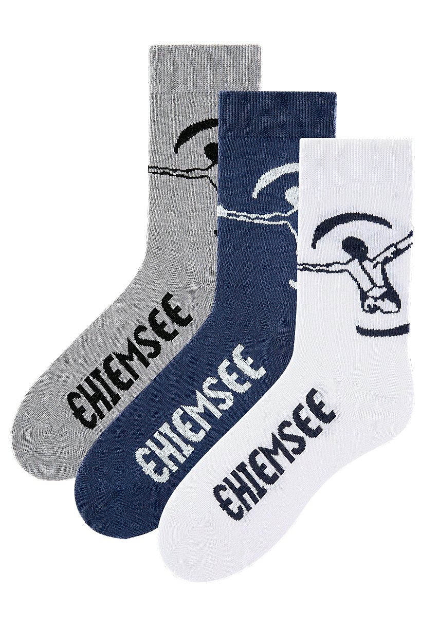 Chiemsee Freizeitsocken, (Packung, 3 Paar), in pflegeleichter Markenqualität von Chiemsee