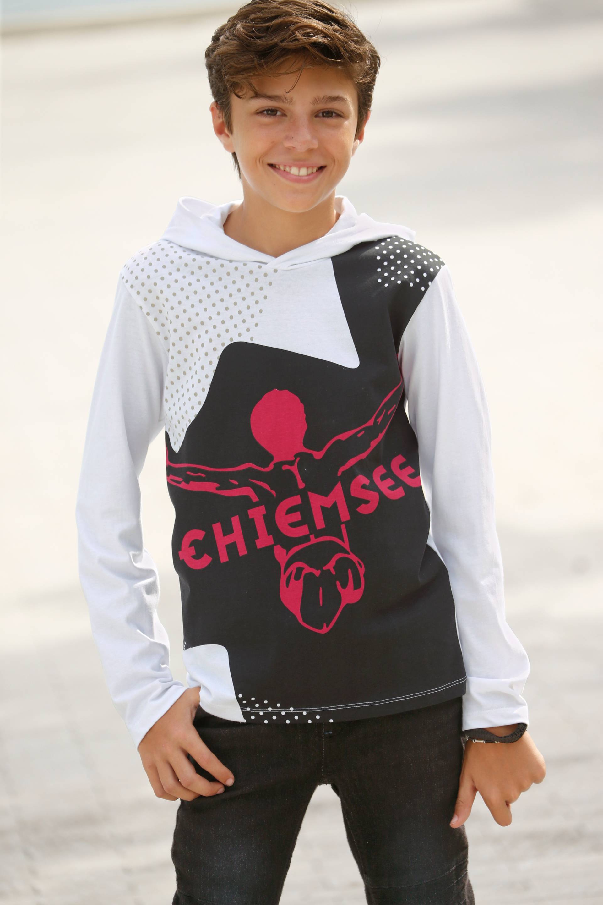 Chiemsee Langarmshirt, mit grossem Druck von Chiemsee