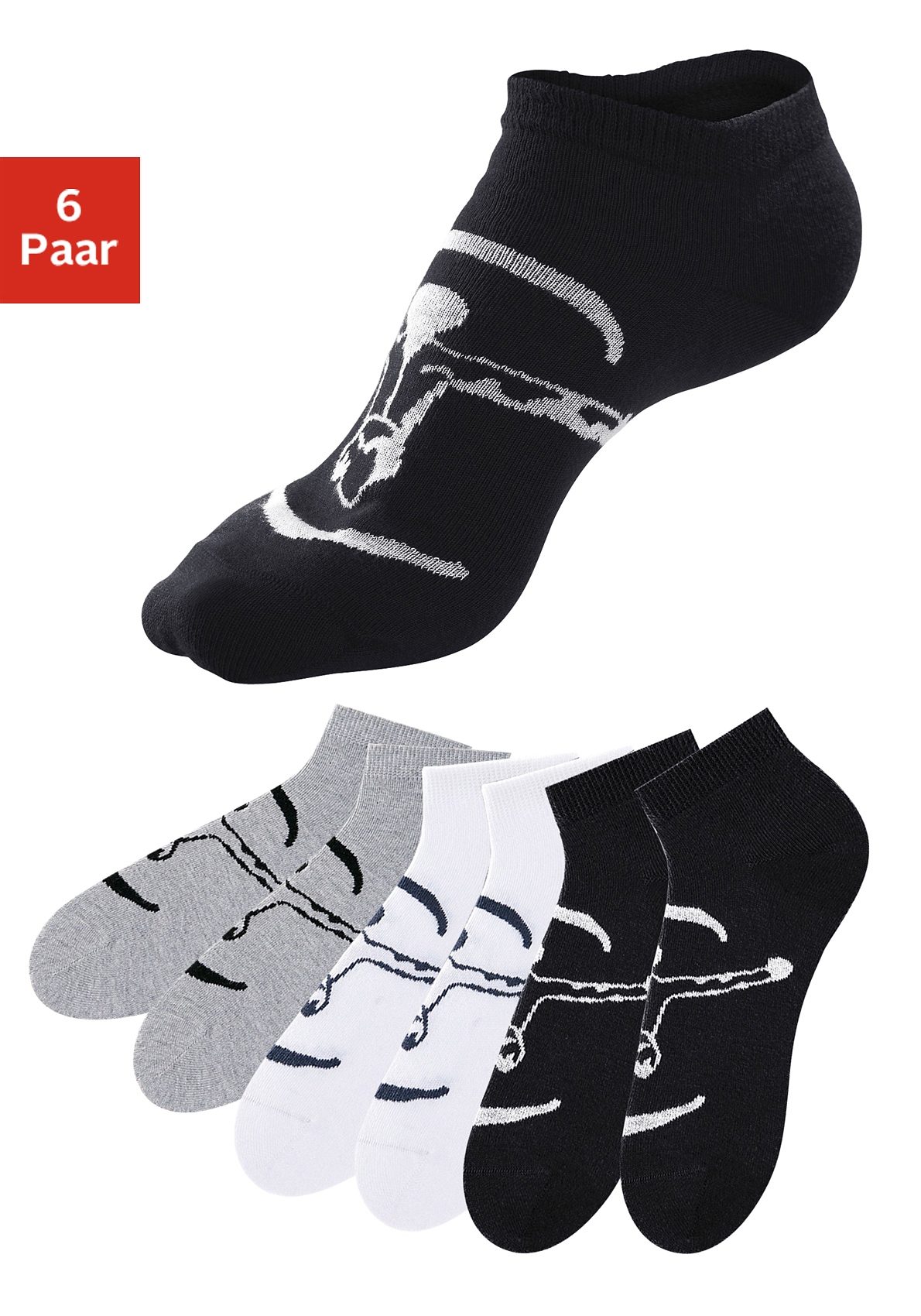 Chiemsee Sneakersocken, (Packung, 6 Paar), ideal für Sport & Freizeit von Chiemsee