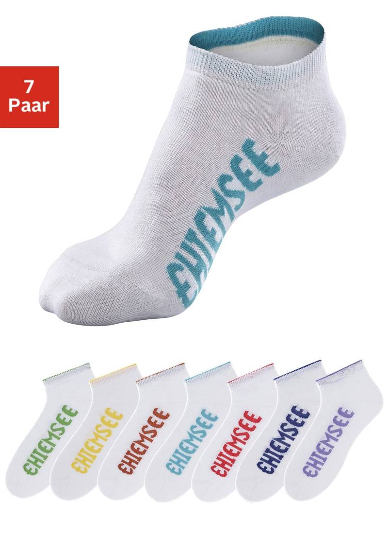 Chiemsee Sneakersocken, (Packung, 7 Paar), mit farbigen Logos von Chiemsee