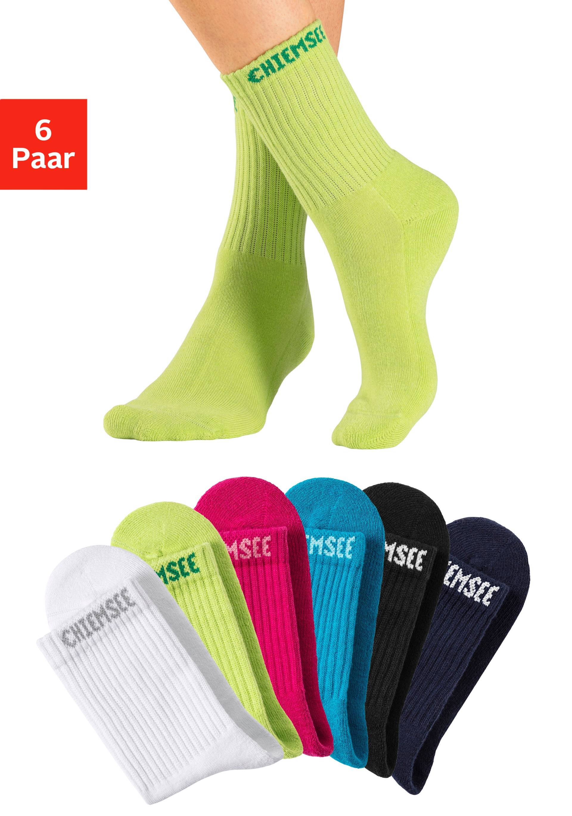 Chiemsee Tennissocken, (Packung, 6 Paar), mit eingestricktem Markennamen von Chiemsee