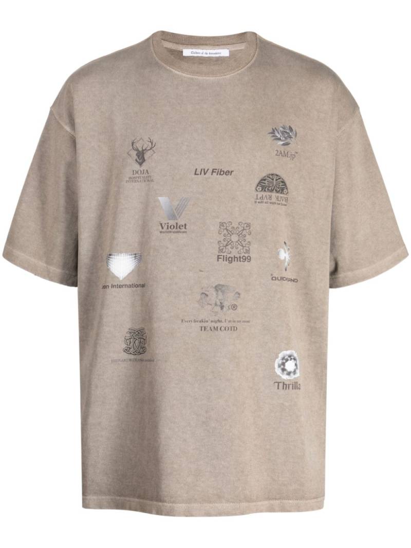 Children Of The Discordance graphic-print cotton T-shirt - Brown von Children Of The Discordance