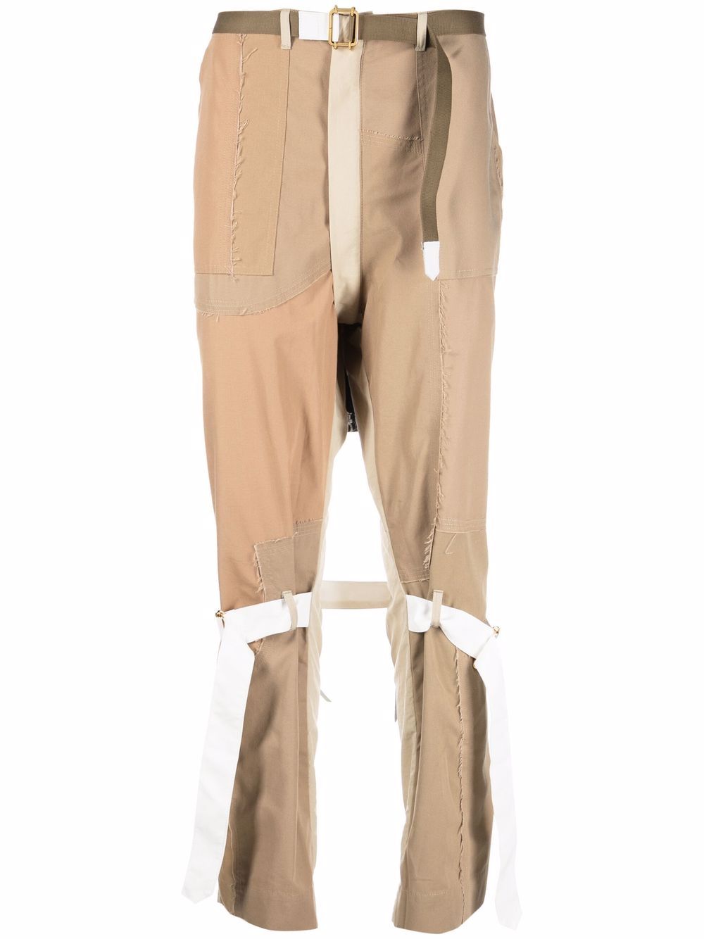 Children Of The Discordance straight-leg panelled trousers - Neutrals von Children Of The Discordance