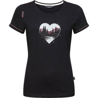 CHILLAZ  Damen Klettershirt Gandia Mountain Heart schwarz | 34 von Chillaz