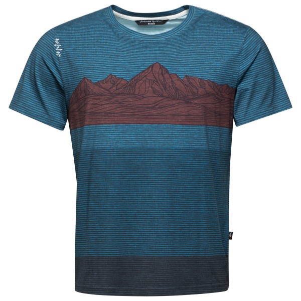 Chillaz - Mountain Stripes - T-Shirt Gr L;M;XL;XXL blau von Chillaz