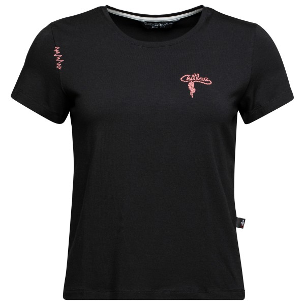 Chillaz - Women's Iseo Mountain Logo T-Shirt - T-Shirt Gr 36 schwarz von Chillaz