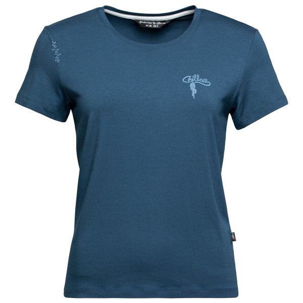 Chillaz - Women's Iseo Mountain Logo T-Shirt - T-Shirt Gr 38 blau von Chillaz