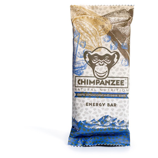 Chimpanzee - Chimpanzee Energy Bar Dark Chocolate & Sea Salt - Energieriegel Gr 55 g Chimpanzee - Chimpanzee Energy Bar Dark Chocolate & Sea Salt - Energieriegel Gr 55 g von Chimpanzee