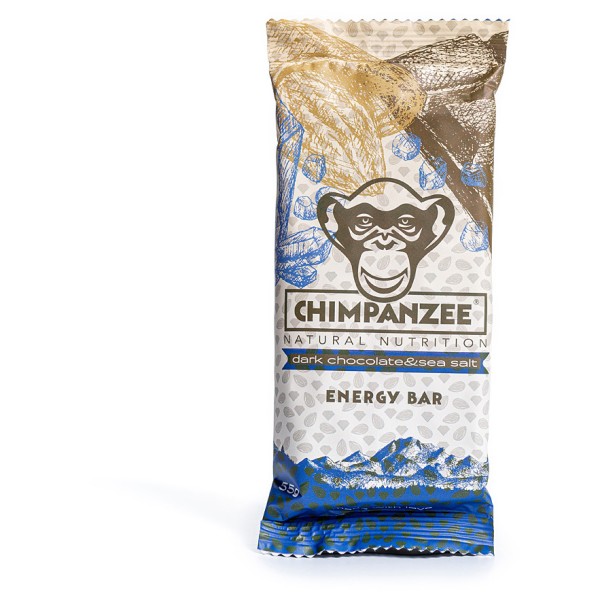 Chimpanzee - Chimpanzee Energy Bar Dark Chocolate & Sea Salt - Energieriegel Gr 55 g von Chimpanzee