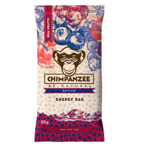 Chimpanzee - Energy Bar Berries - Energieriegel Gr 55 g von Chimpanzee