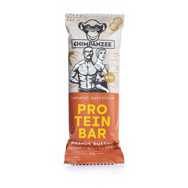 Chimpanzee - Organic Protein Bar Peanut Butter - Recoveryriegel Gr 45 g Chimpanzee - Organic Protein Bar Peanut Butter - Recoveryriegel Gr 45 g von Chimpanzee