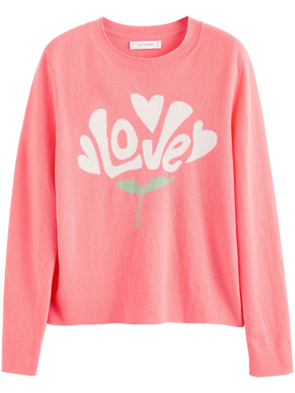 Chinti & Parker Bloom Love intarsia jumper - Pink von Chinti & Parker