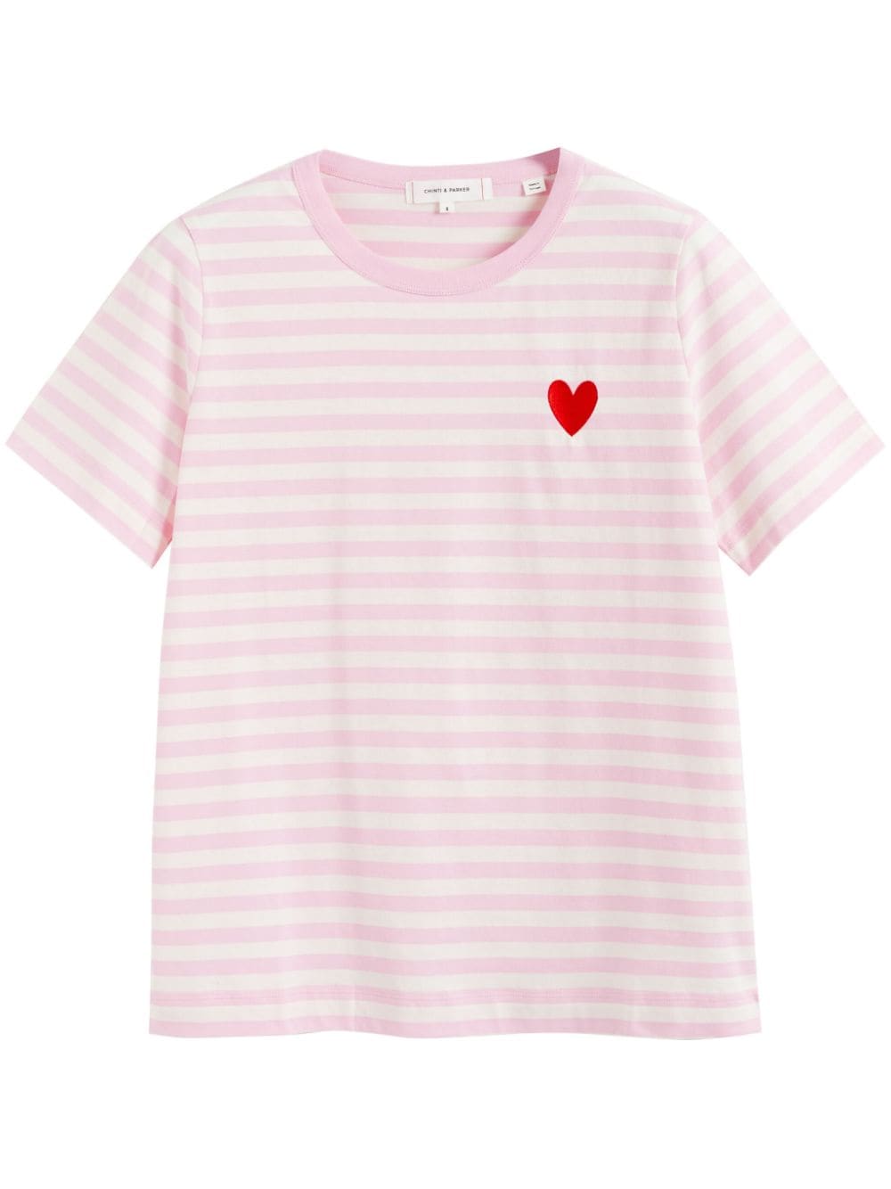 Chinti & Parker Breton heart-motif T-shirt - Pink