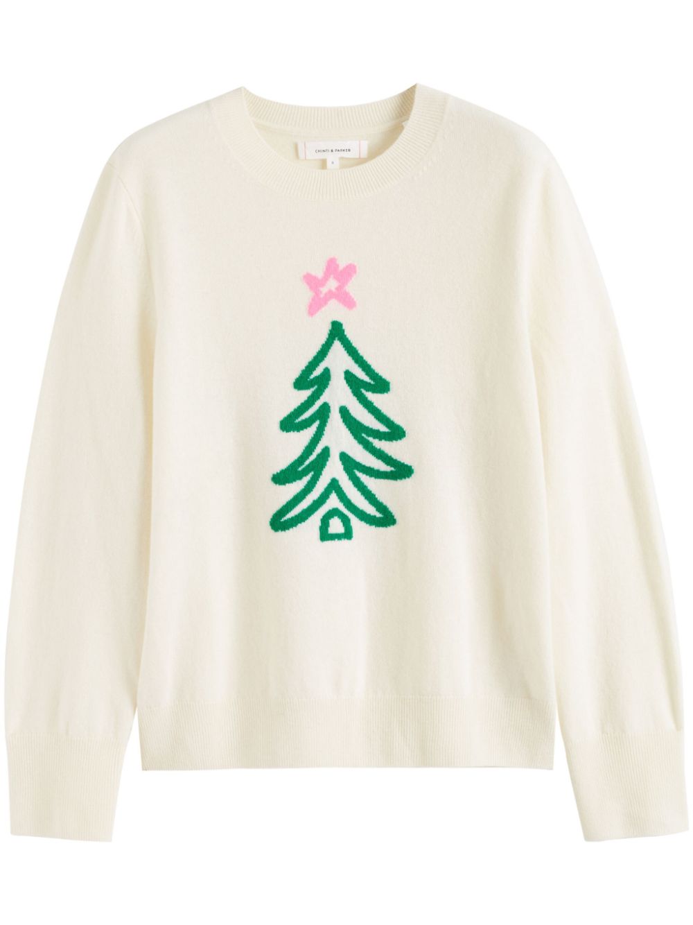 Chinti & Parker Christmas-tree jumper - Neutrals von Chinti & Parker