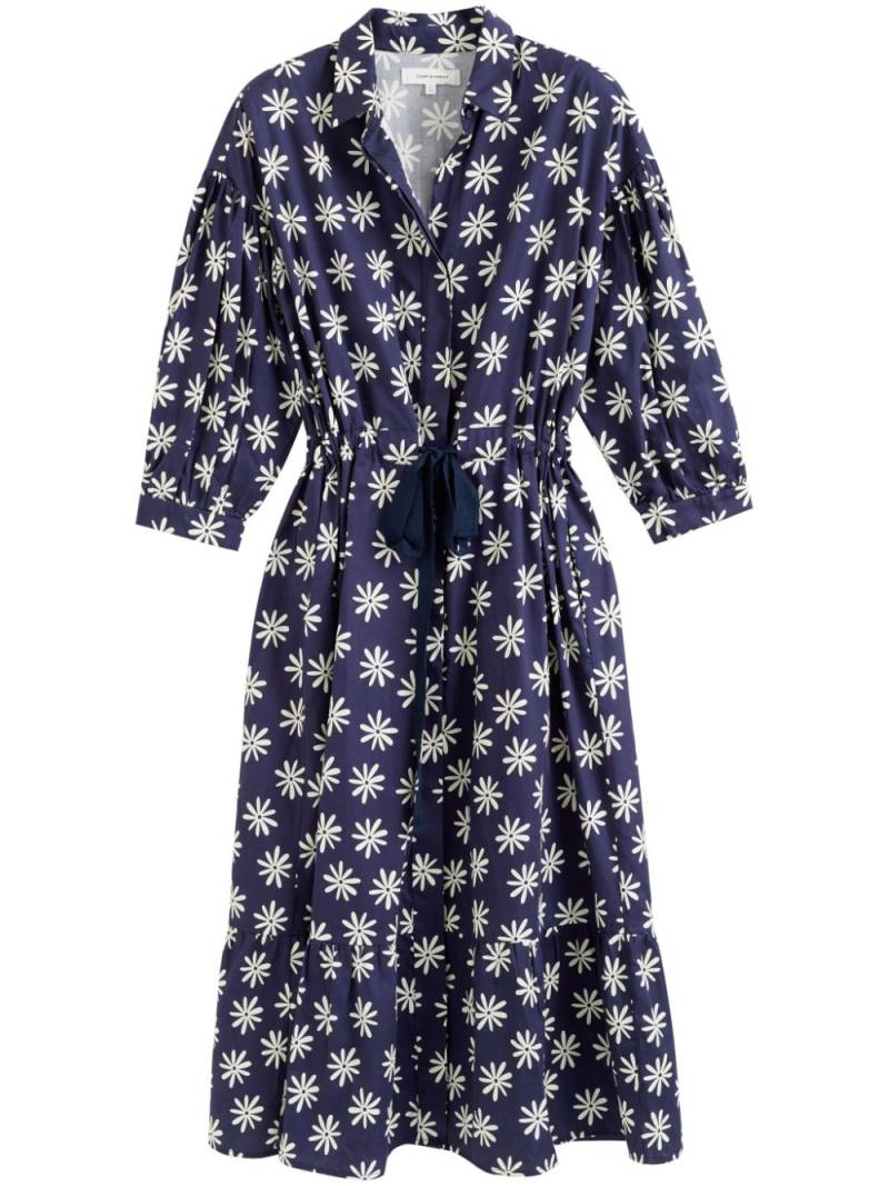 Chinti & Parker Ditsy floral-print midi dress - Blue von Chinti & Parker