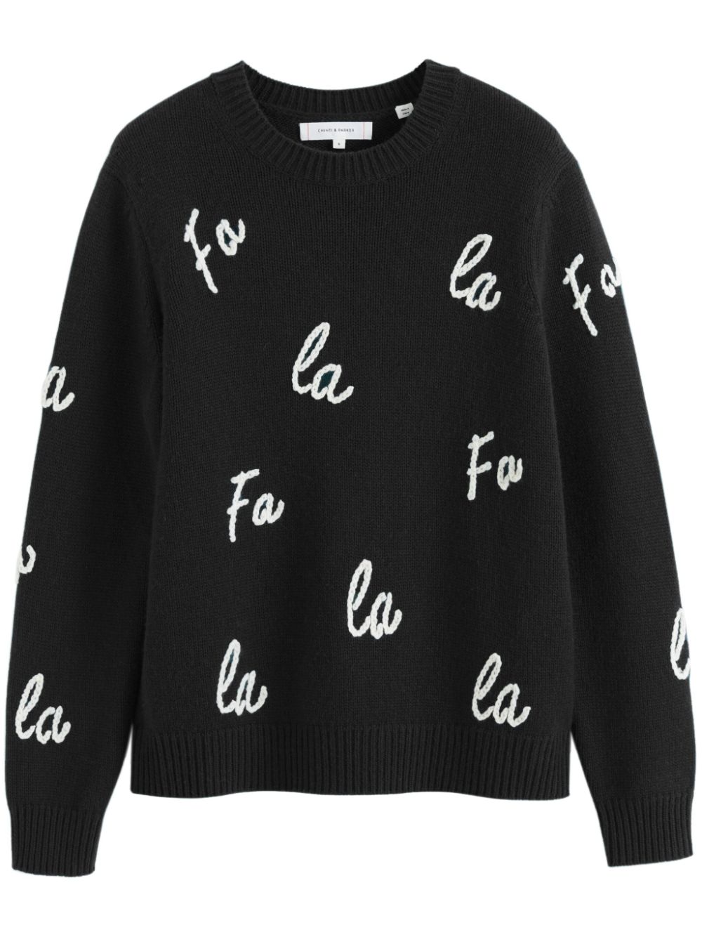 Chinti & Parker Fa La La sweater - Black von Chinti & Parker